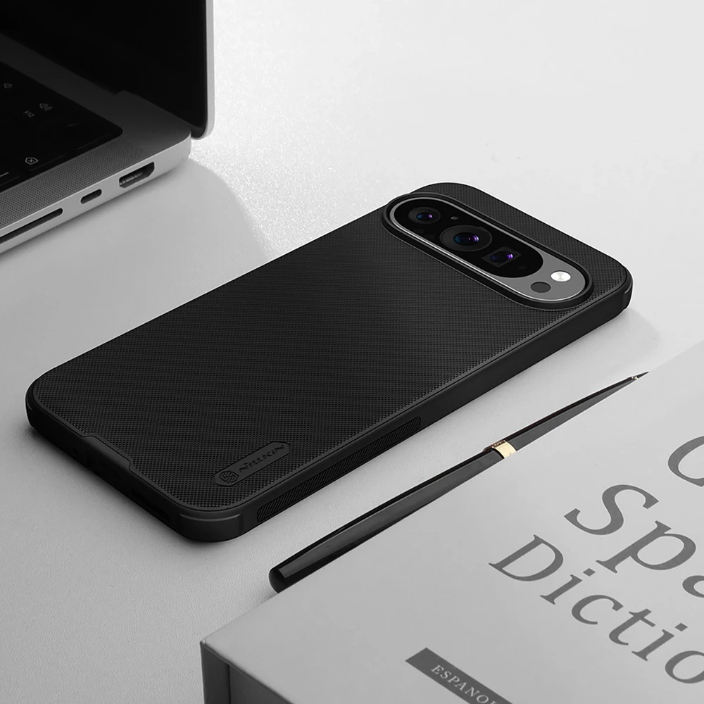 Nillkin Super Frosted PRO Magnetic Google Pixel 9/9 Pro dėklas telefonui juodos spalvos
