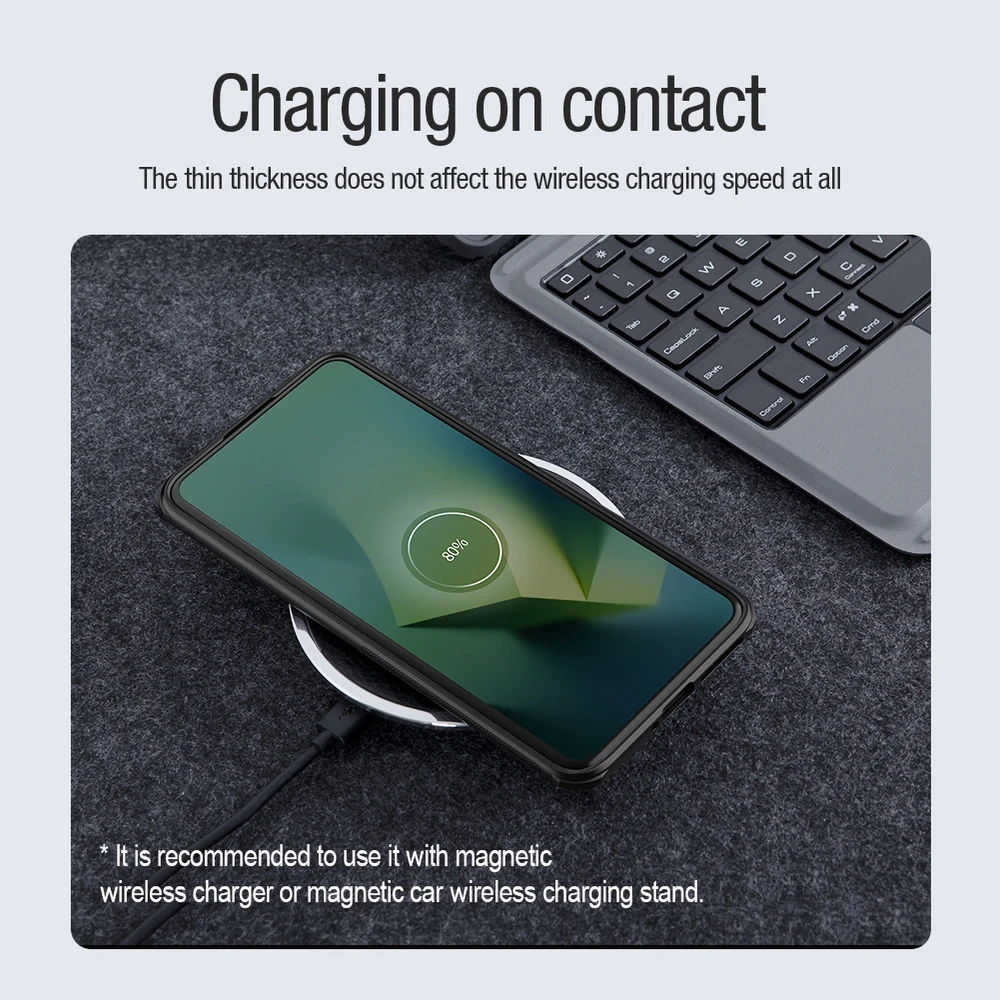 Nillkin Super Frosted Shield Pro Magnetic Case Xiaomi 14 Pro – dėklas telefonui juodos spalvos