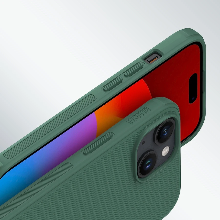 Dėklas Nillkin Super Frosted Shield Pro Apple iPhone 15 juodas