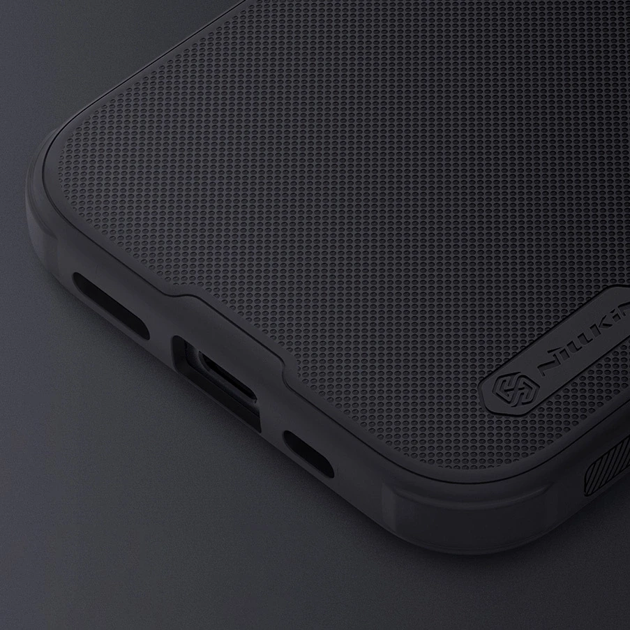 Dėklas Nillkin Super Frosted Shield Pro Apple iPhone 15 juodas