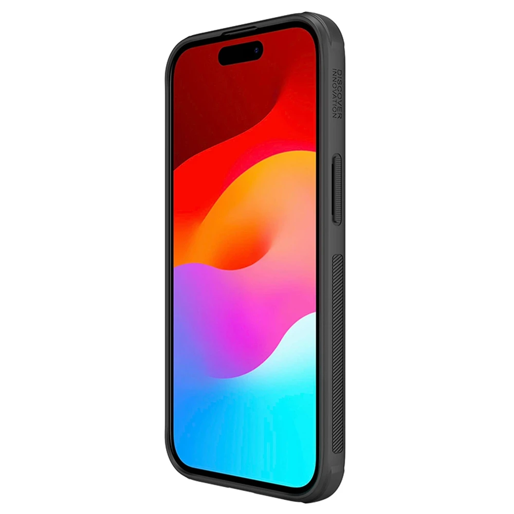 Dėklas Nillkin Super Frosted Shield Pro Apple iPhone 15 juodas