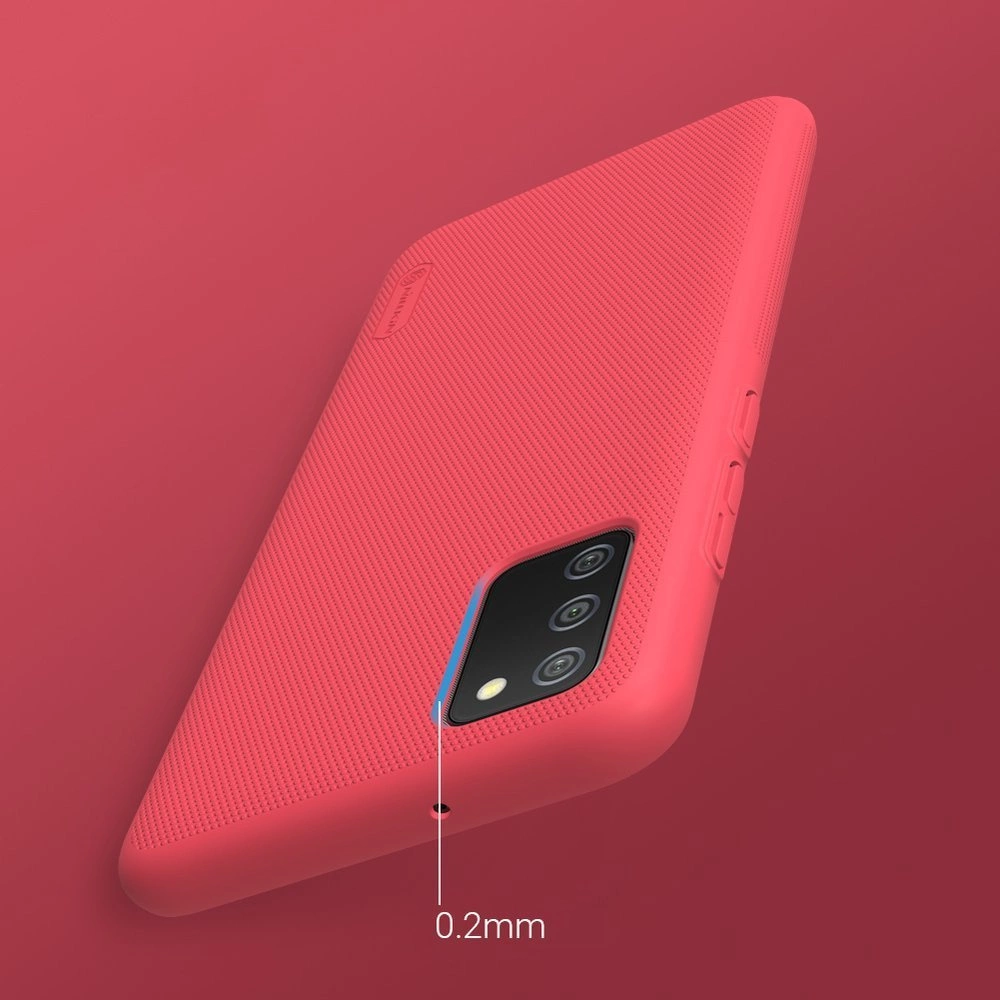 Dėklas Nillkin Super Frosted Shield reinskirtasced case cover skirtas Samsung Galaxy A02s EU juodos spalvos