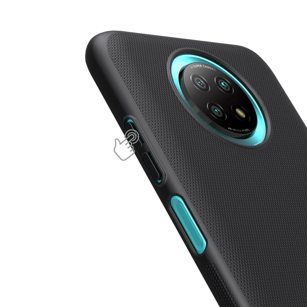 Nillkin Super Frosted Shield reinforced Xiaomi Redmi Note 9T 5G dėklas telefonui juodos spalvos