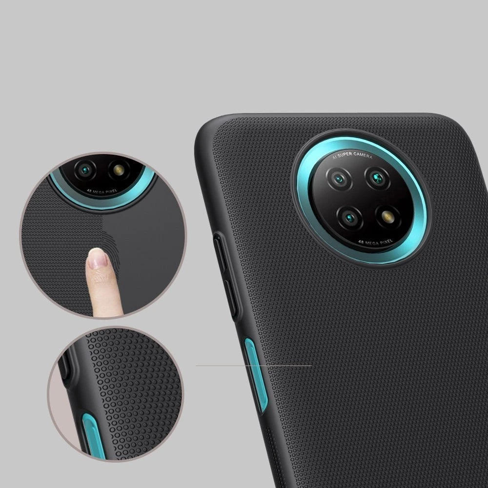 Nillkin Super Frosted Shield reinforced Xiaomi Redmi Note 9T 5G dėklas telefonui juodos spalvos