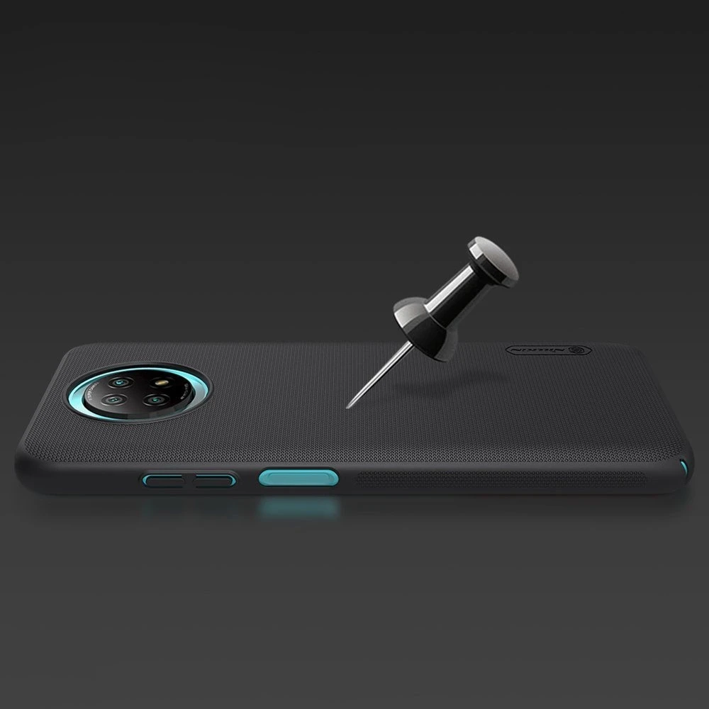 Nillkin Super Frosted Shield reinforced Xiaomi Redmi Note 9T 5G dėklas telefonui juodos spalvos