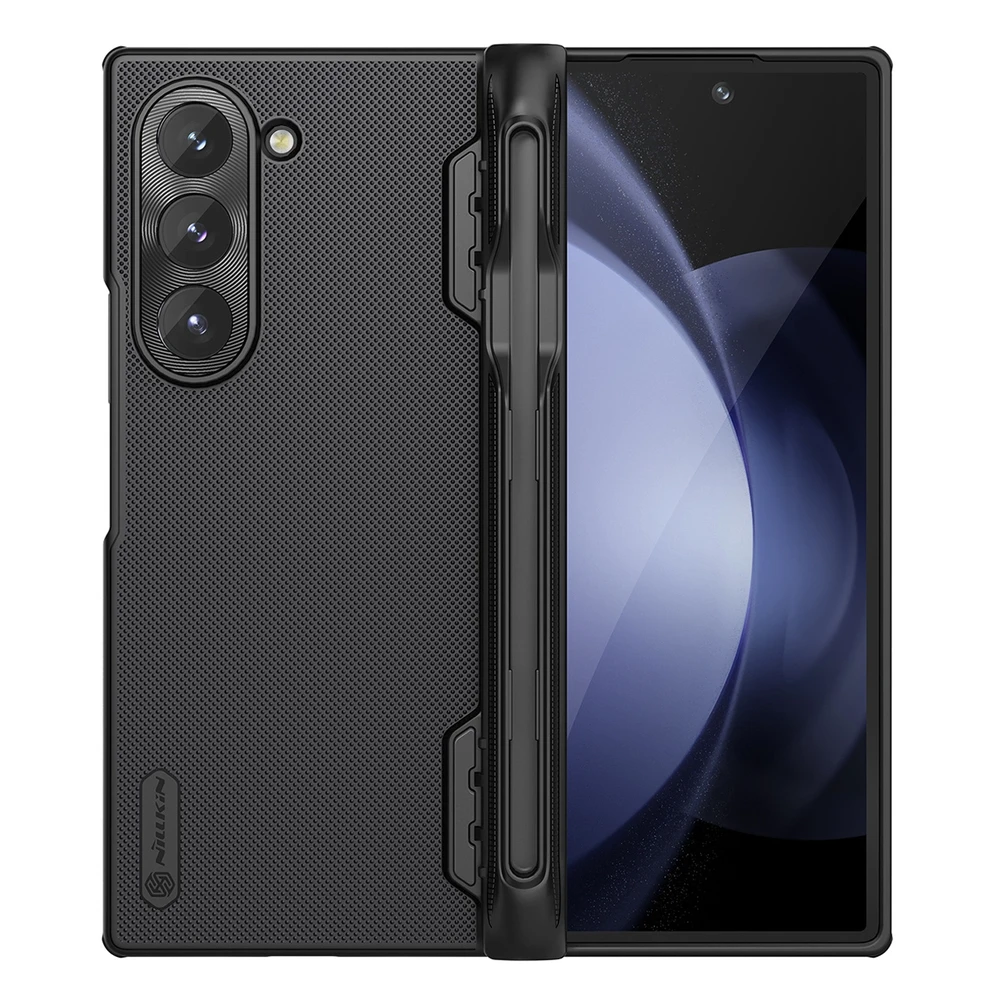 Nillkin Super Frosted Shield Fold Samsung Galaxy Z Fold6 5G Stylus Holder – dėklas telefonui juodos spalvos