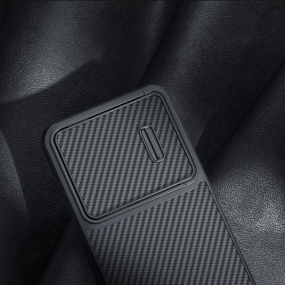 Nillkin Synthetic Fiber S Samsung Galaxy S23 Plus, camera cover, dėklas telefonui juodos spalvos
