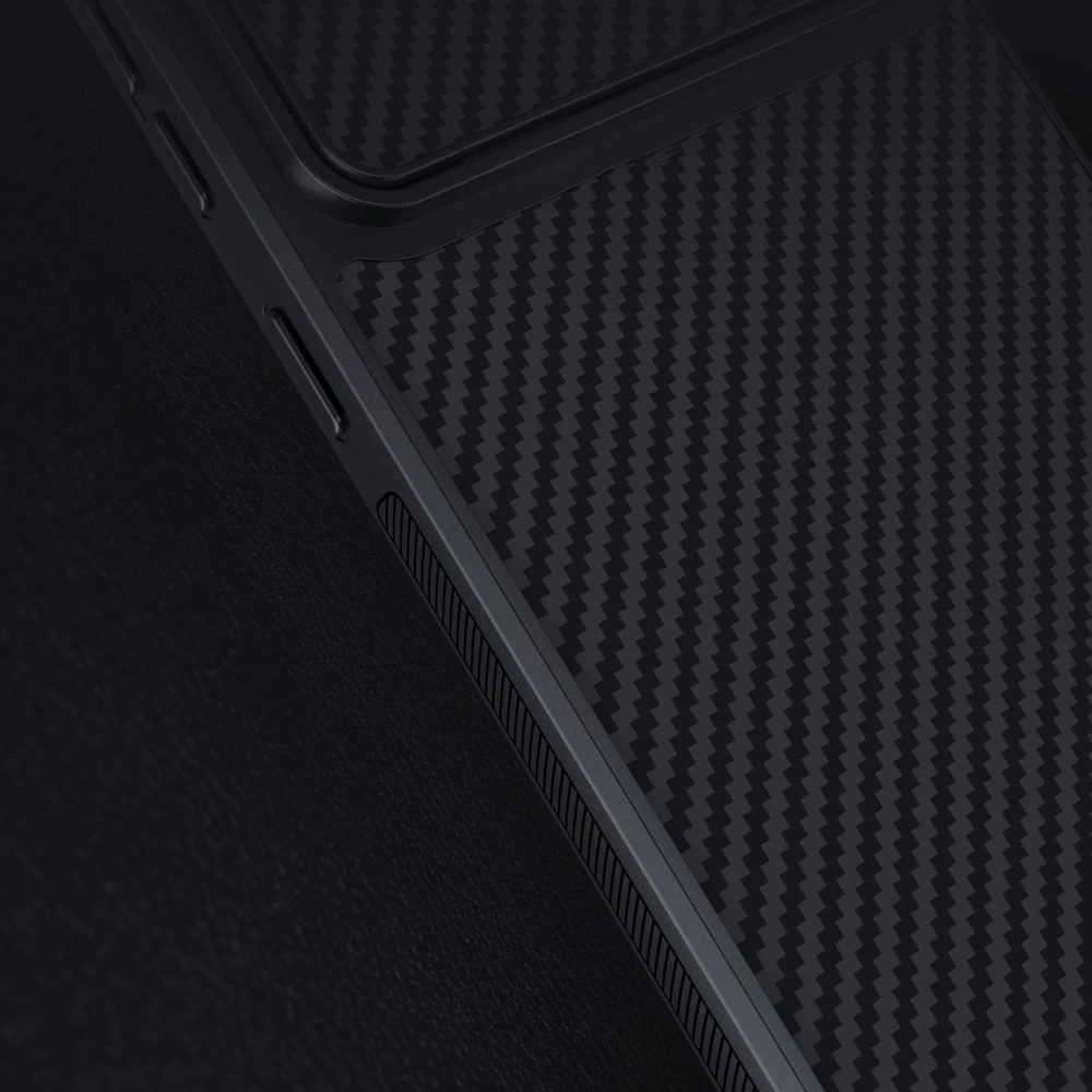 Nillkin Synthetic Fiber S Samsung Galaxy S23 Plus, camera cover, dėklas telefonui juodos spalvos