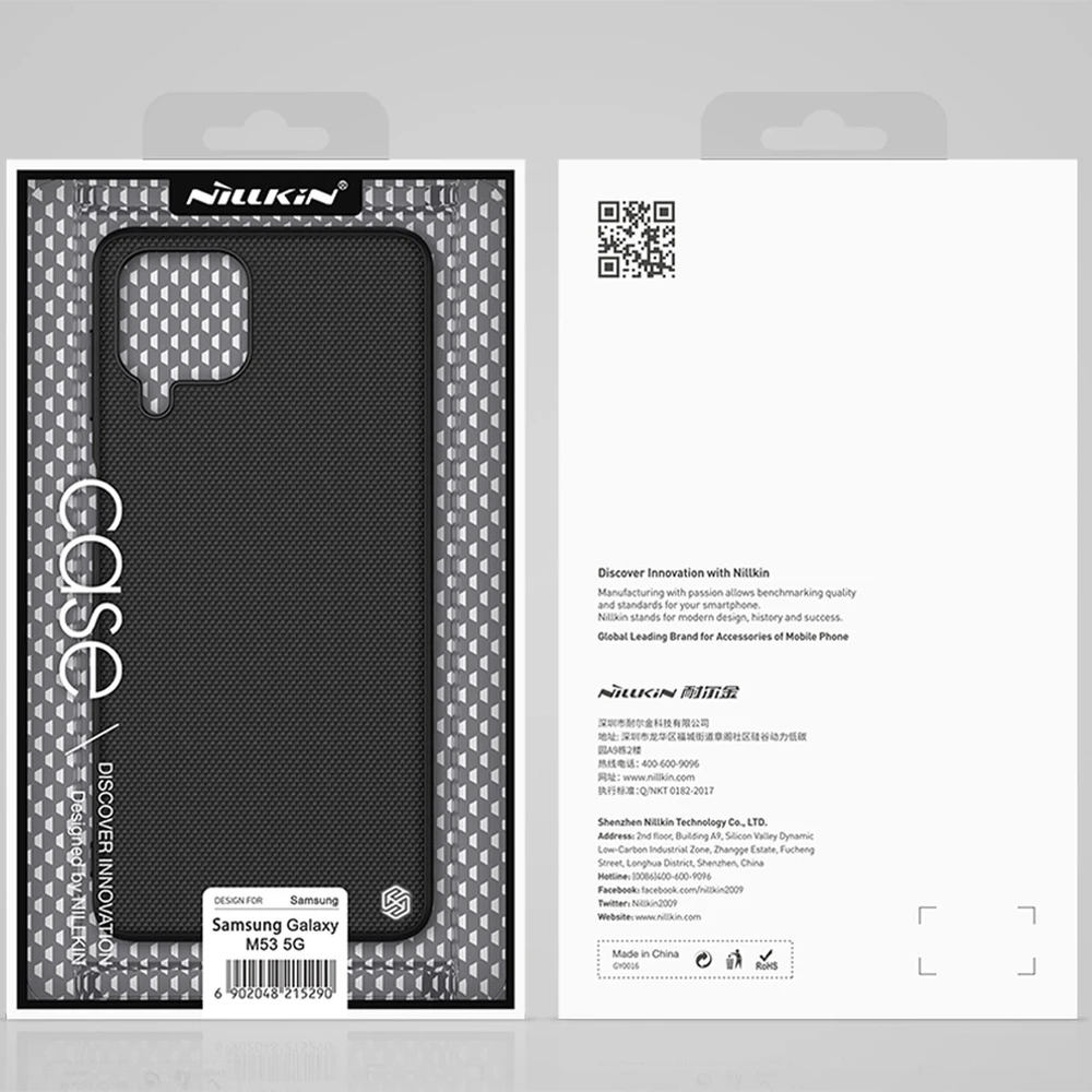 Nillkin Textured durable reinforced gel frame and nylon back Samsung Galaxy M53 5G dėklas telefonui juodos spalvos