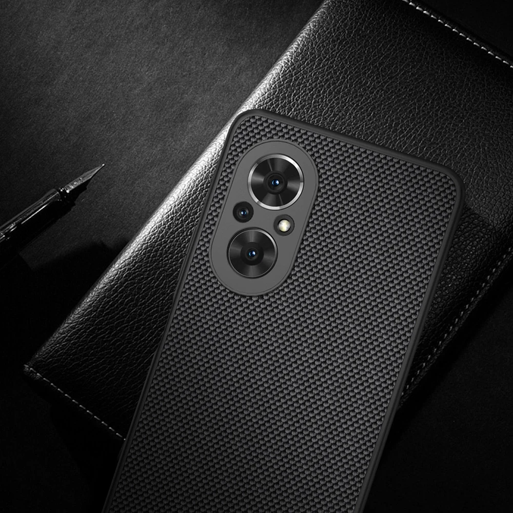 Nillkin Textured durable reinforced with gel frame and nylon Honor 50 SE dėklas telefonui juodos spalvos