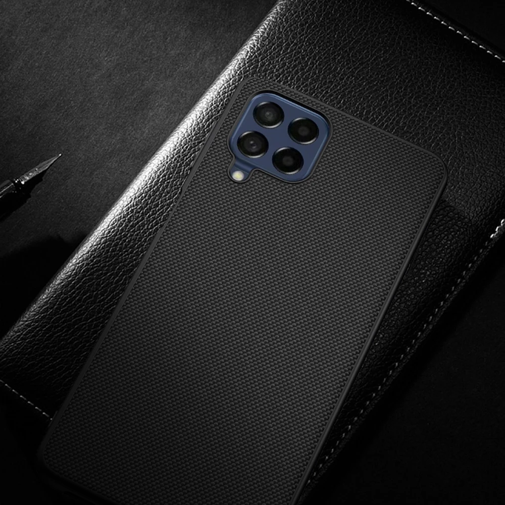Nillkin Textured durable reinforced gel frame and nylon back Samsung Galaxy M53 5G dėklas telefonui juodos spalvos