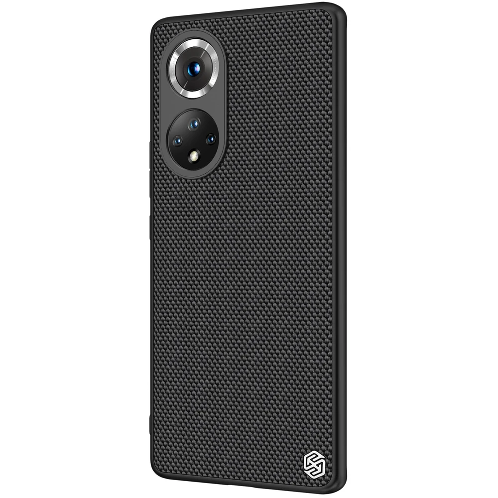Nillkin Textured durable reinforced gel frame and nylon back Honor 50 Pro dėklas telefonui juodos spalvos