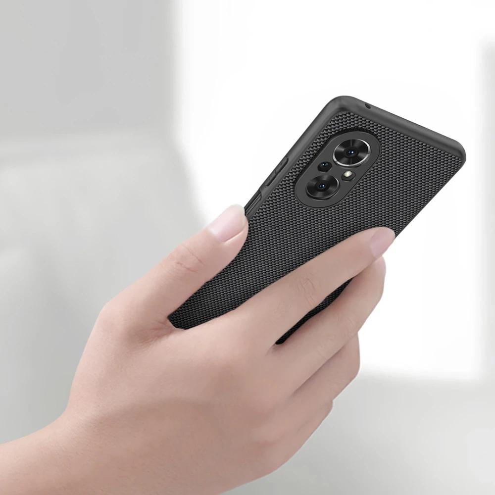 Nillkin Textured durable reinforced with gel frame and nylon Honor 50 SE dėklas telefonui juodos spalvos