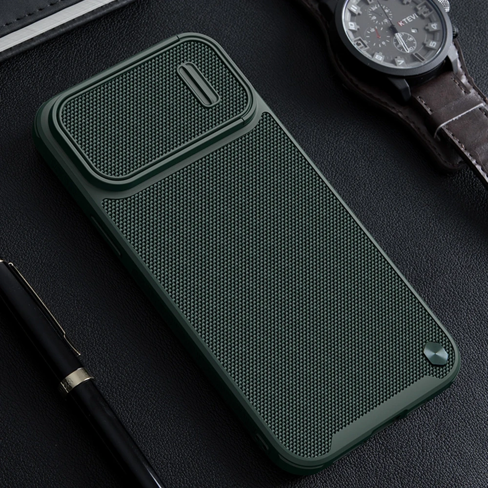 Dėklas Nillkin Textured Case S Apple iPhone 14 Plus mėlynas