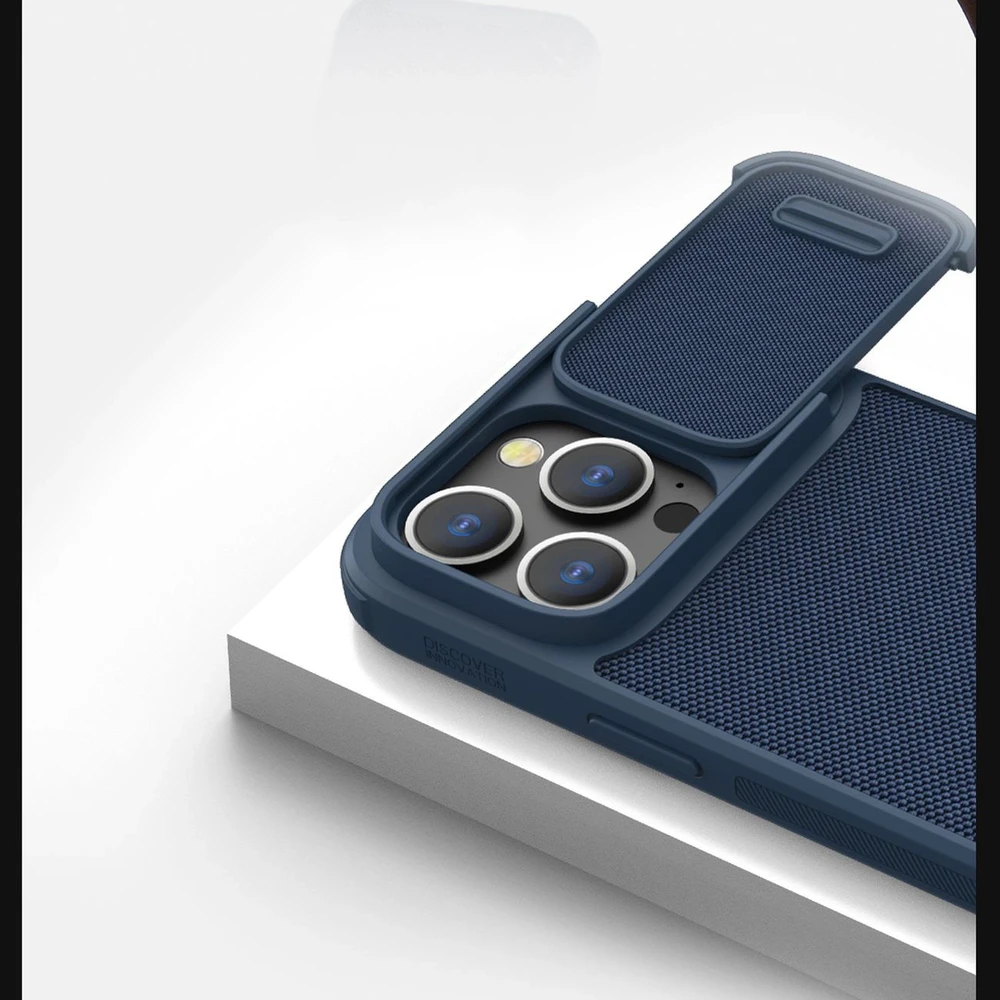 Dėklas Nillkin Textured Case S Apple iPhone 14 Pro mėlynas