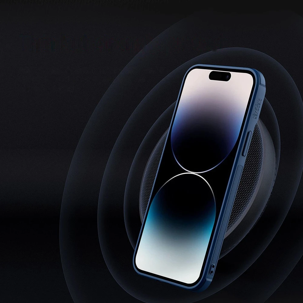 Dėklas Nillkin Textured Case S Apple iPhone 14 Pro mėlynas