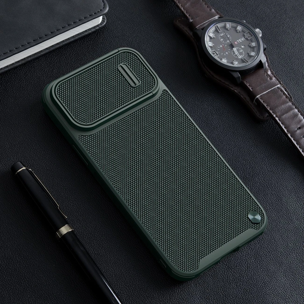 Dėklas Nillkin Textured Case S Apple iPhone 14 Plus žalias