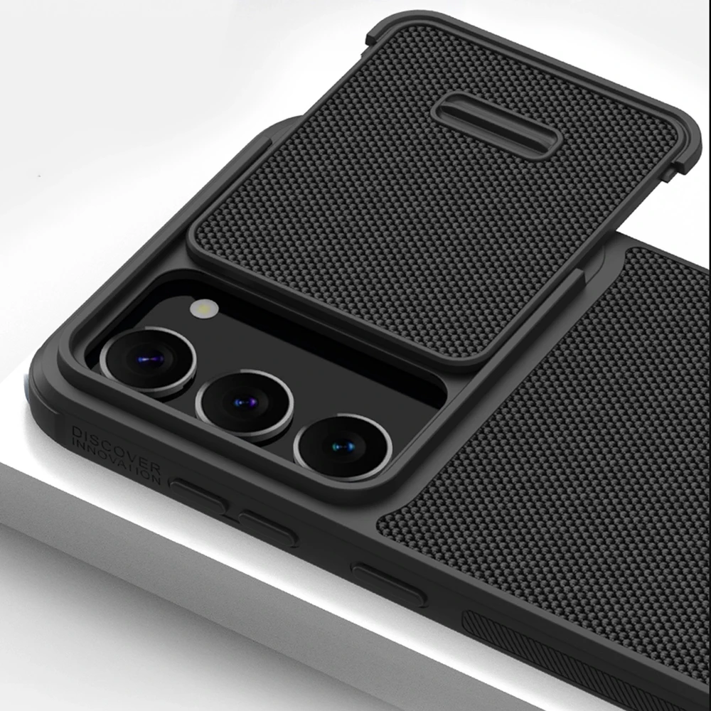 Nillkin Textured S Samsung Galaxy S23 Plus armored camera dėklas telefonui juodos spalvos