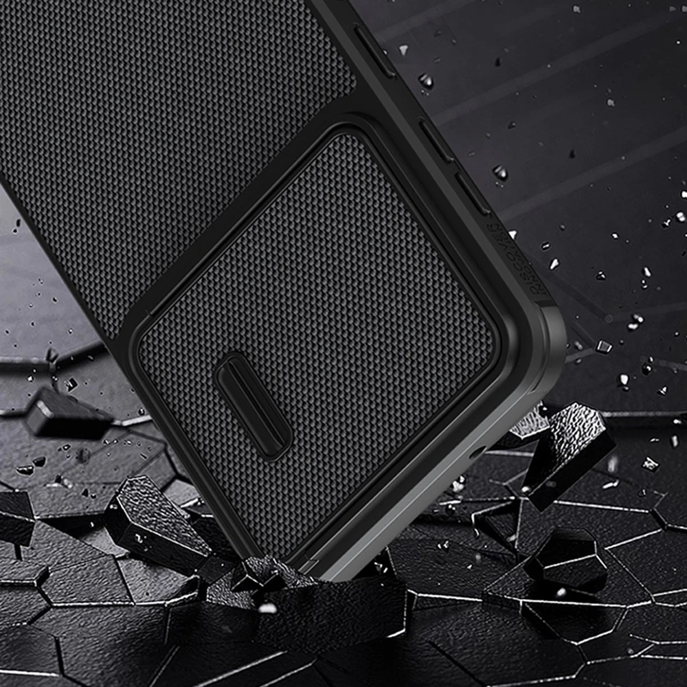 Nillkin Textured S Samsung Galaxy S23 Plus armored camera dėklas telefonui juodos spalvos