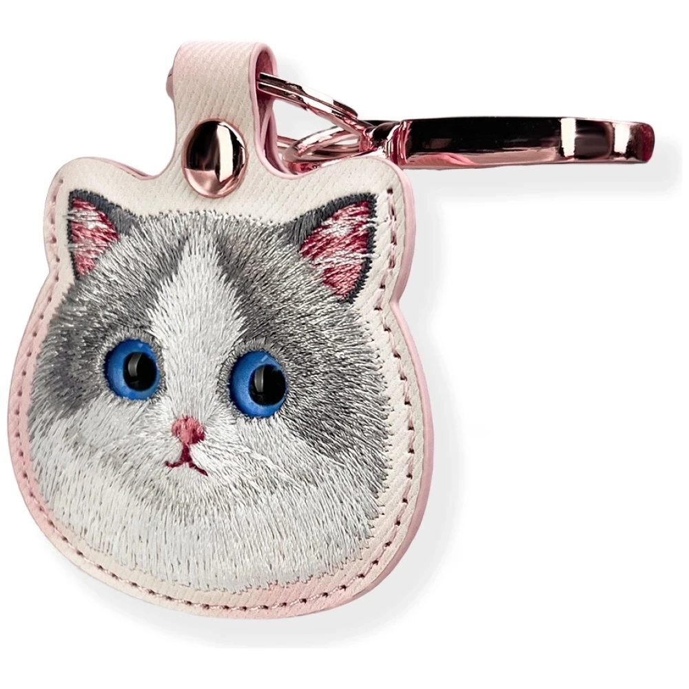 Dėklas Locator Nimmy Big Eyed Pet 2.0 Cat rožinės spalvos