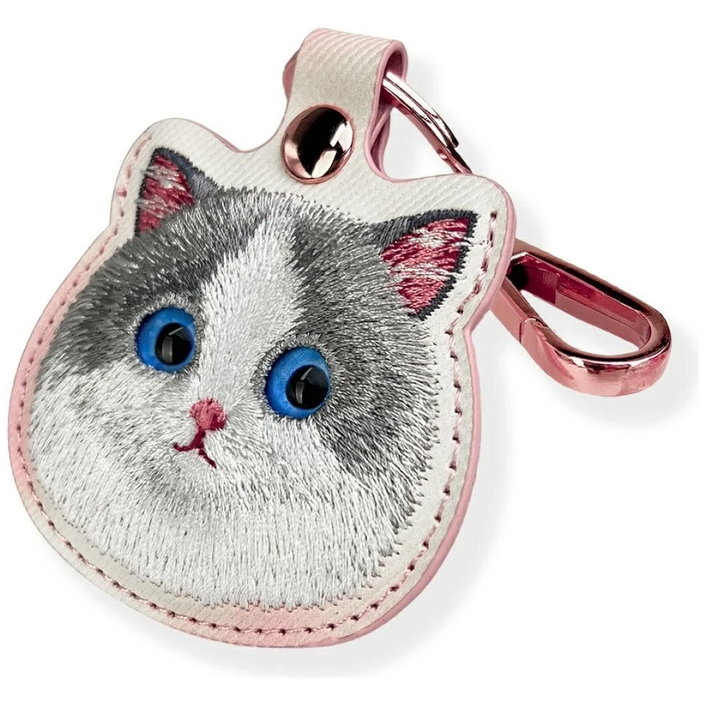 Dėklas Locator Nimmy Big Eyed Pet 2.0 Cat rožinės spalvos