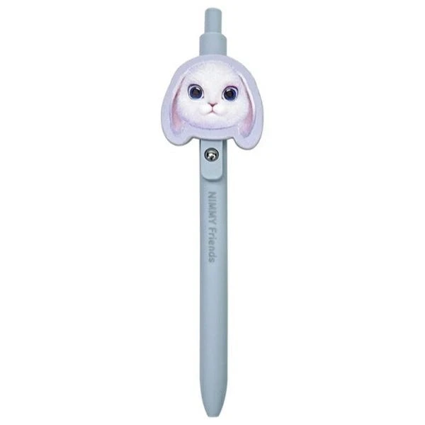 Nimmy rinkinys 2in1 užrašų knygelė + rašiklis violetinės spalvos Big Eyed Pet 2.0 Rabbit