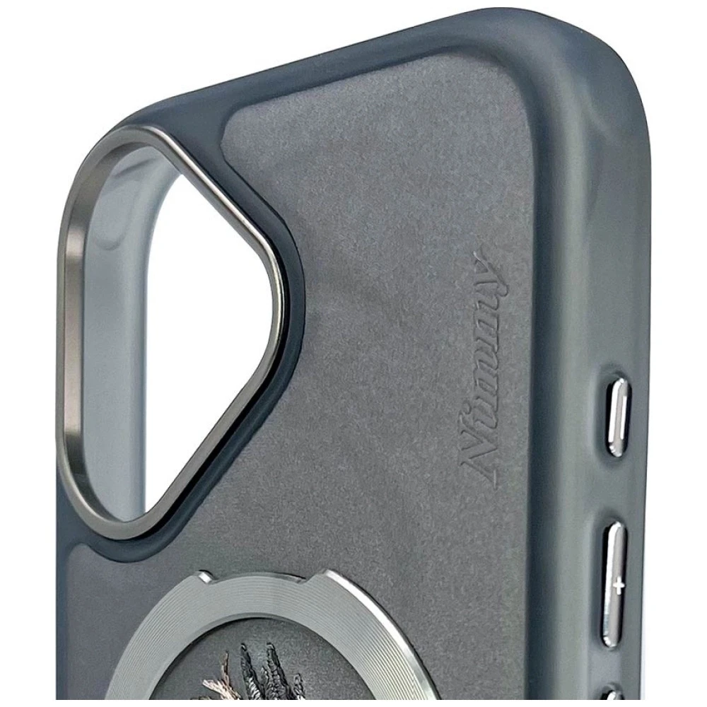 Nimmy Dragon MagSafe dėklas Apple iPhone 16 pilkos spalvos