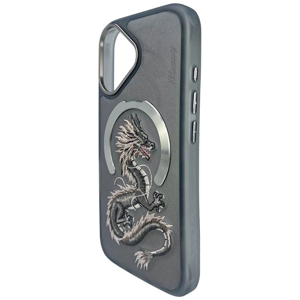 Nimmy Dragon MagSafe dėklas Apple iPhone 16 pilkos spalvos