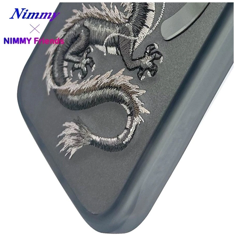 Nimmy Dragon MagSafe dėklas Apple iPhone 16 pilkos spalvos