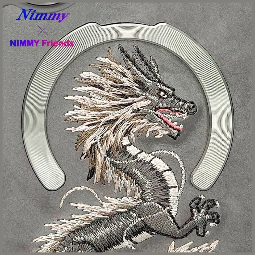 Nimmy Dragon MagSafe dėklas Apple iPhone 16 pilkos spalvos