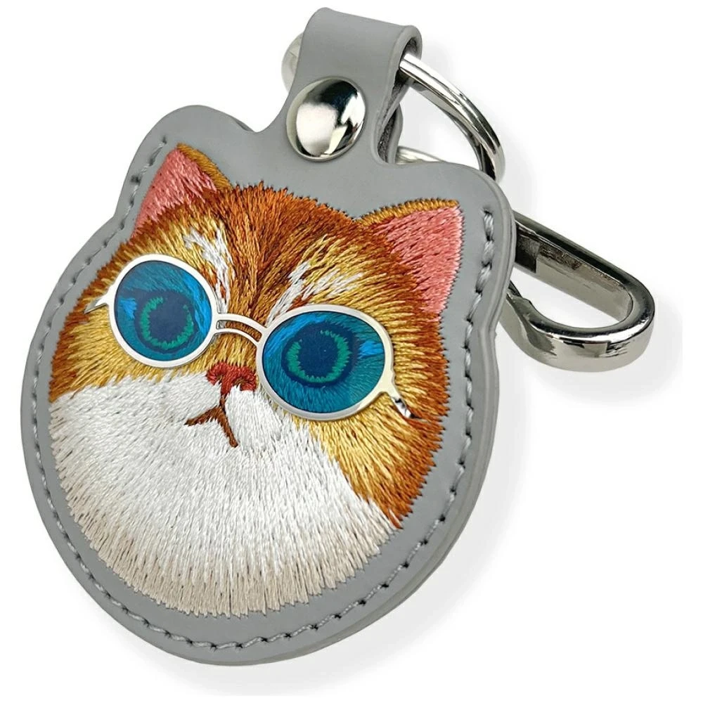 Dėklas daiktų ieškikliui Nimmy Glasses Cool Cat pilkos spalvos
