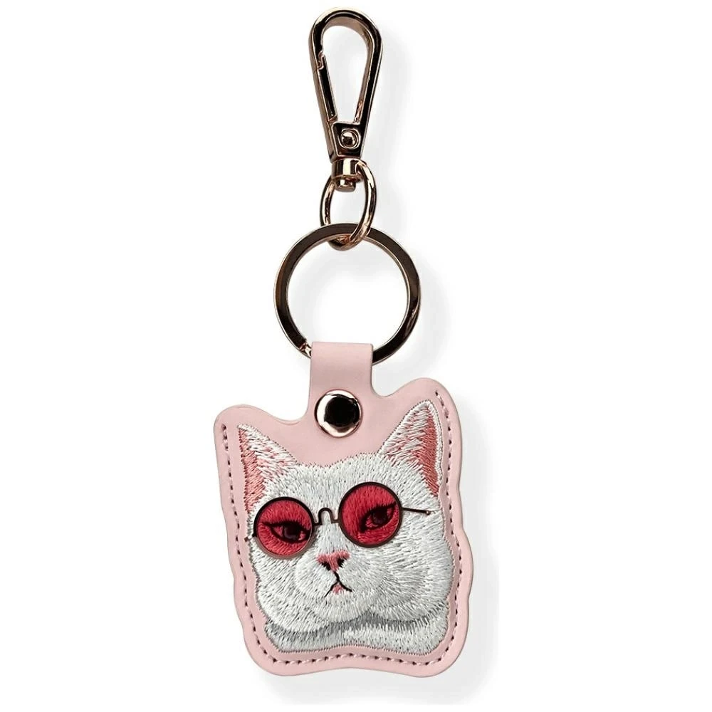 Dėklas daiktų ieškikliuir Nimmy Glasses Cool Cat rožinės spalvos
