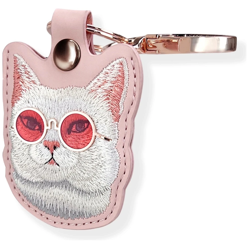 Dėklas daiktų ieškikliuir Nimmy Glasses Cool Cat rožinės spalvos
