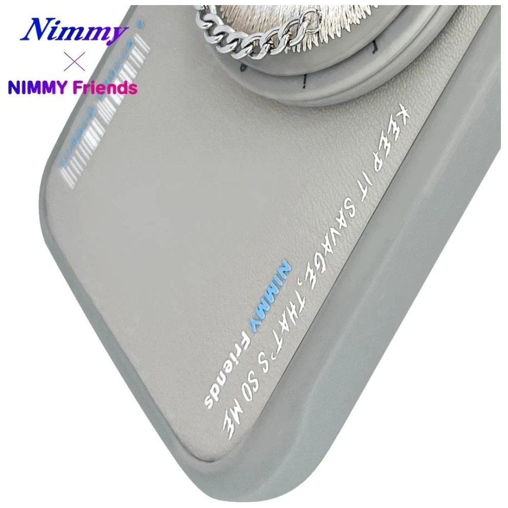 Nimmy Glasses Cool Cat MagSafe Apple iPhone 16 dėklas telefonui pilkos spalvos