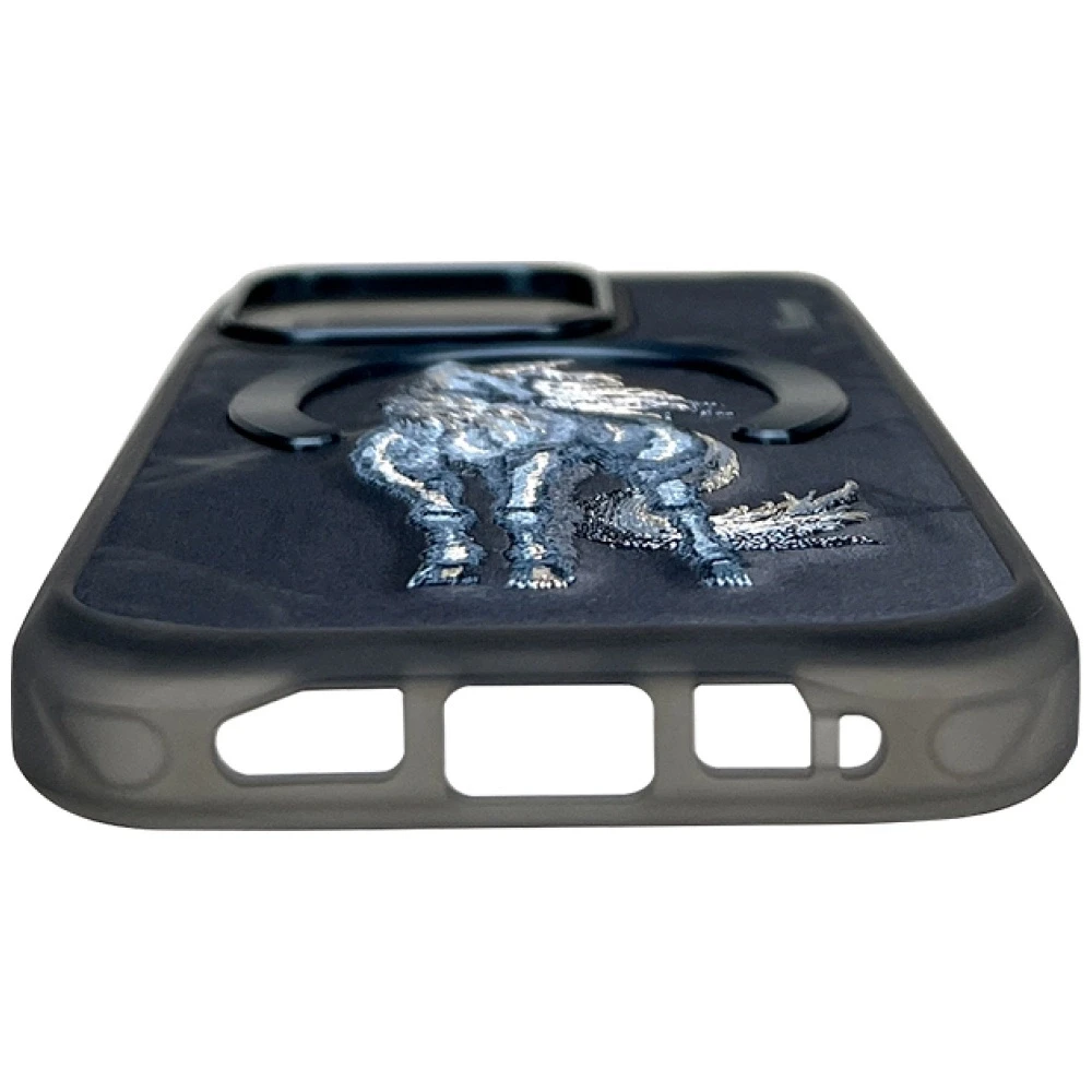 Dėklas Nimmy Magnetic Fantasy Animal MagSafe skirtas Apple iPhone 16 Pro mėlynos spalvos