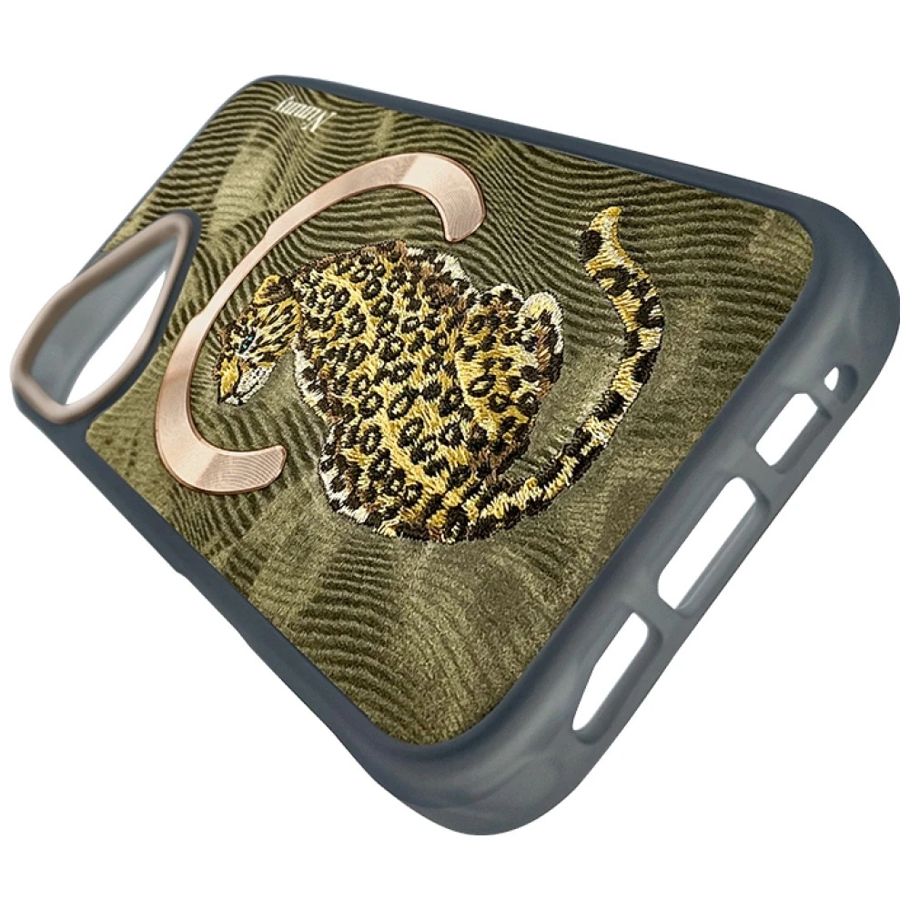Dėklas Nimmy Magnetic Fantasy Animal MagSafe Apple iPhone 16 auksinis