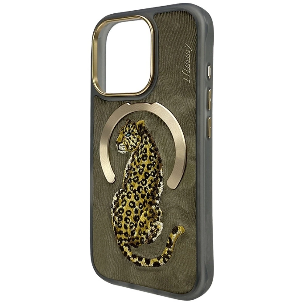 Dėklas Nimmy Magnetic Fantasy Animal MagSafe skirtas Apple iPhone 16 Pro aukso spalvos