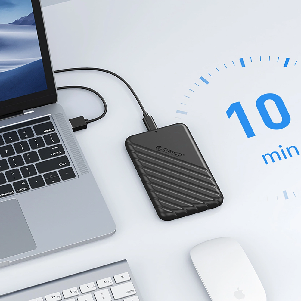 Orico 25PW1-U3 2.5″ HDD/SSD USB3.0 Micro-B 5Gb/s Disk Cartridge – juodos spalvos