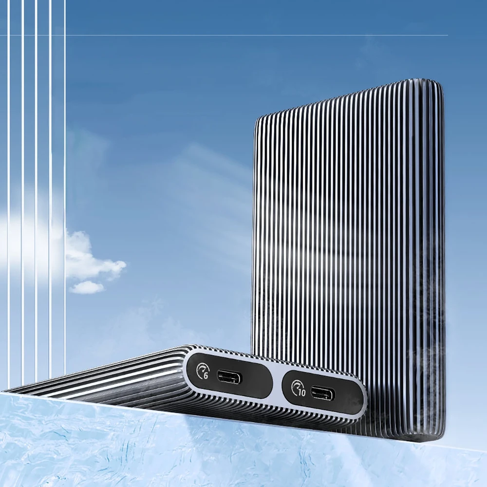 Disko dėžutė Orico AM2C3-2N 2x M.2 SATA+NVME USB-C 3.2 10Gb/s – pilkos spalvos