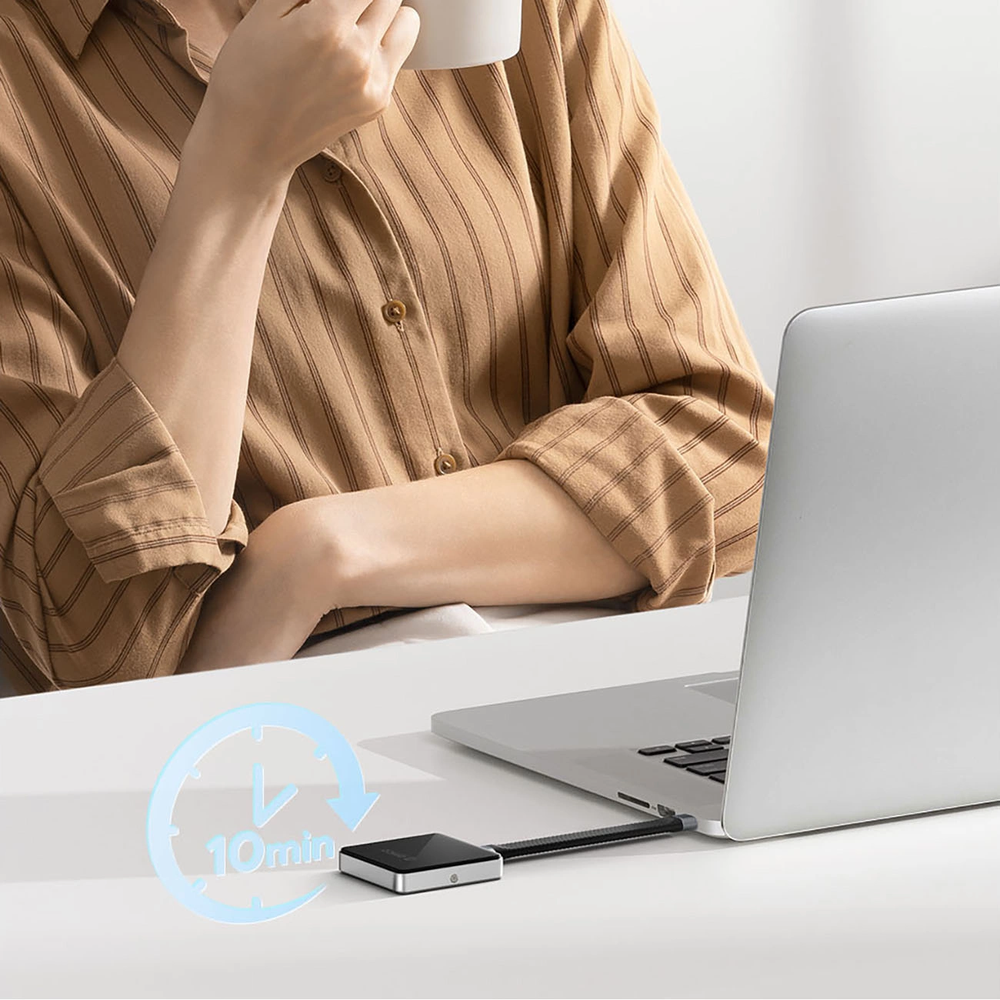 Orico AP30-G2 M.2 NVME Magnetic Disk Drive Bay MagSafe USB-C 3.2 – juodos spalvos