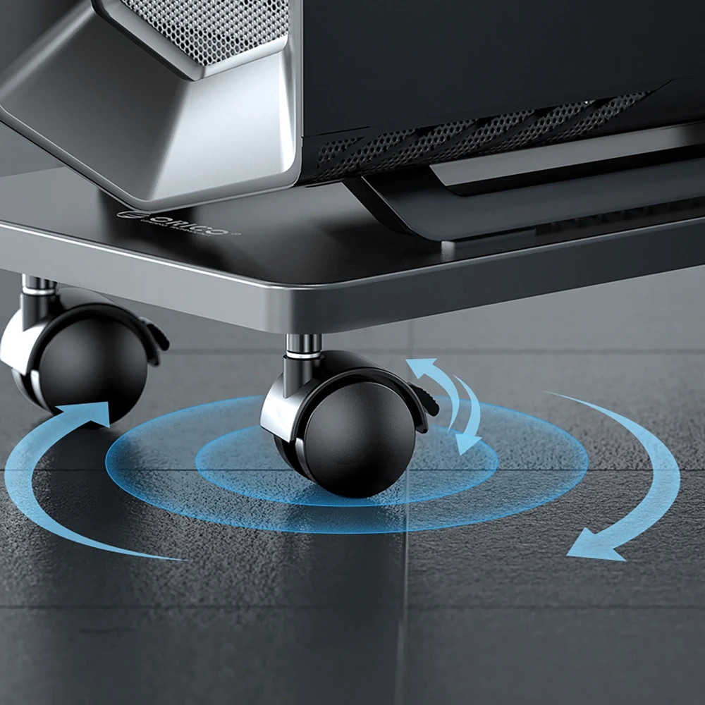 Orico CPB6 Computer Stand with Wheels – juodos spalvos