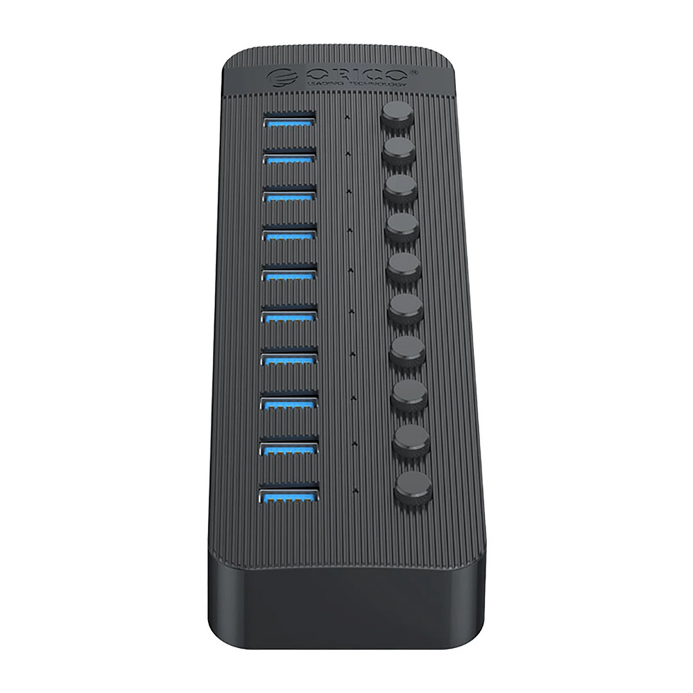Orico CT2U3-10AB 10x USB-A 3.0 Hub with Switches – juodos spalvos