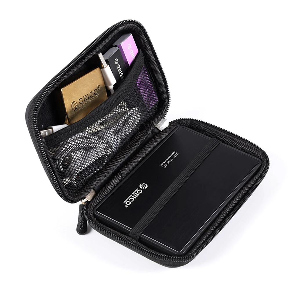 Kietasis diskas Orico PHL-25 protective dėklas skirtas a 2.5" portable drive – juodos spalvos