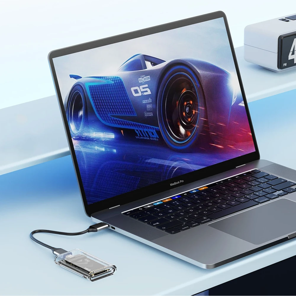 Orico TC10-MS MSATA USB-C 3.2 5Gb/s disko kasetė – permatoma