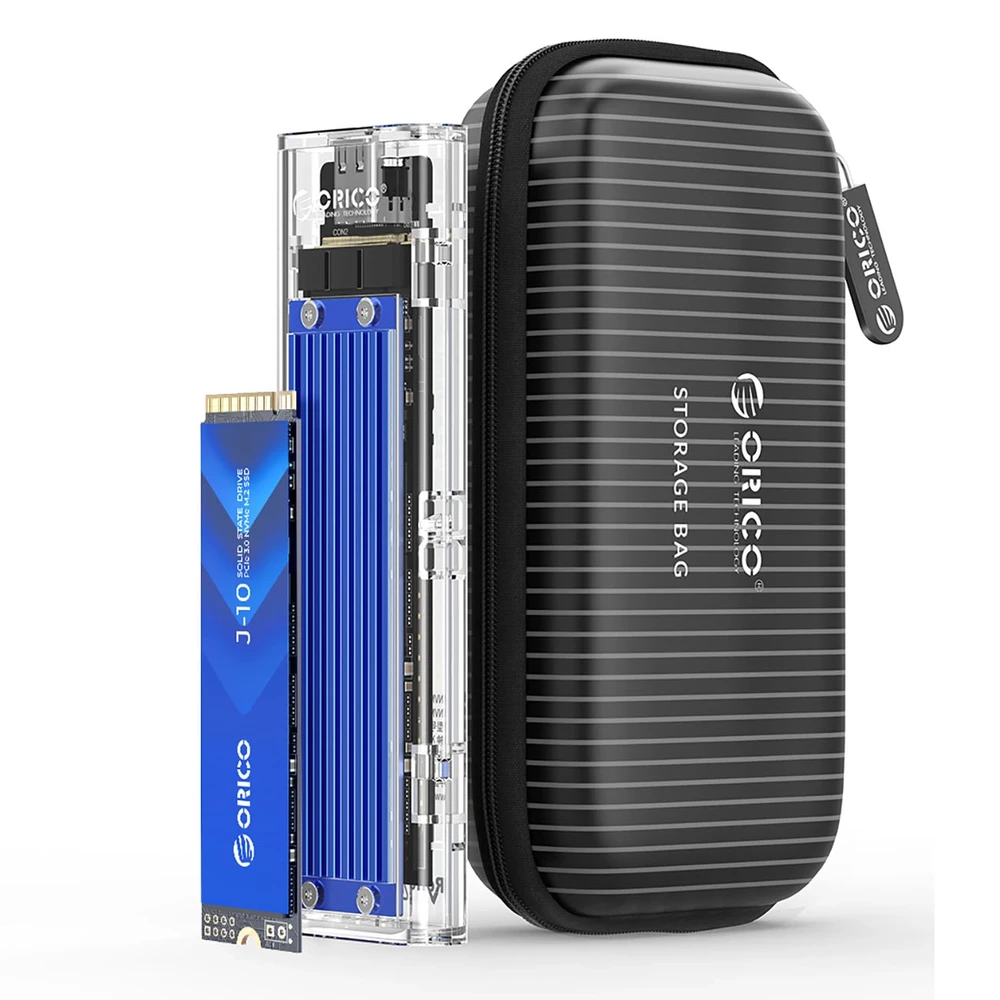 „Orico TCM2-C3“ M.2 NVME į USB-C 10 Gb/s diskas – Mėlyna