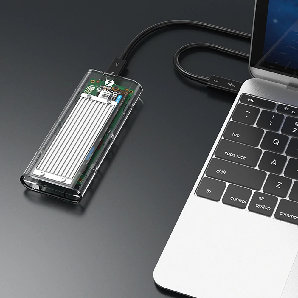 Orico TCM2-C3 M.2 NVME to USB-C 10Gb/s Disk Drive – pilkos spalvos