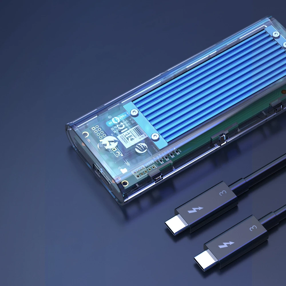 „Orico TCM2-C3“ M.2 NVME į USB-C 10 Gb/s diskas – Mėlyna