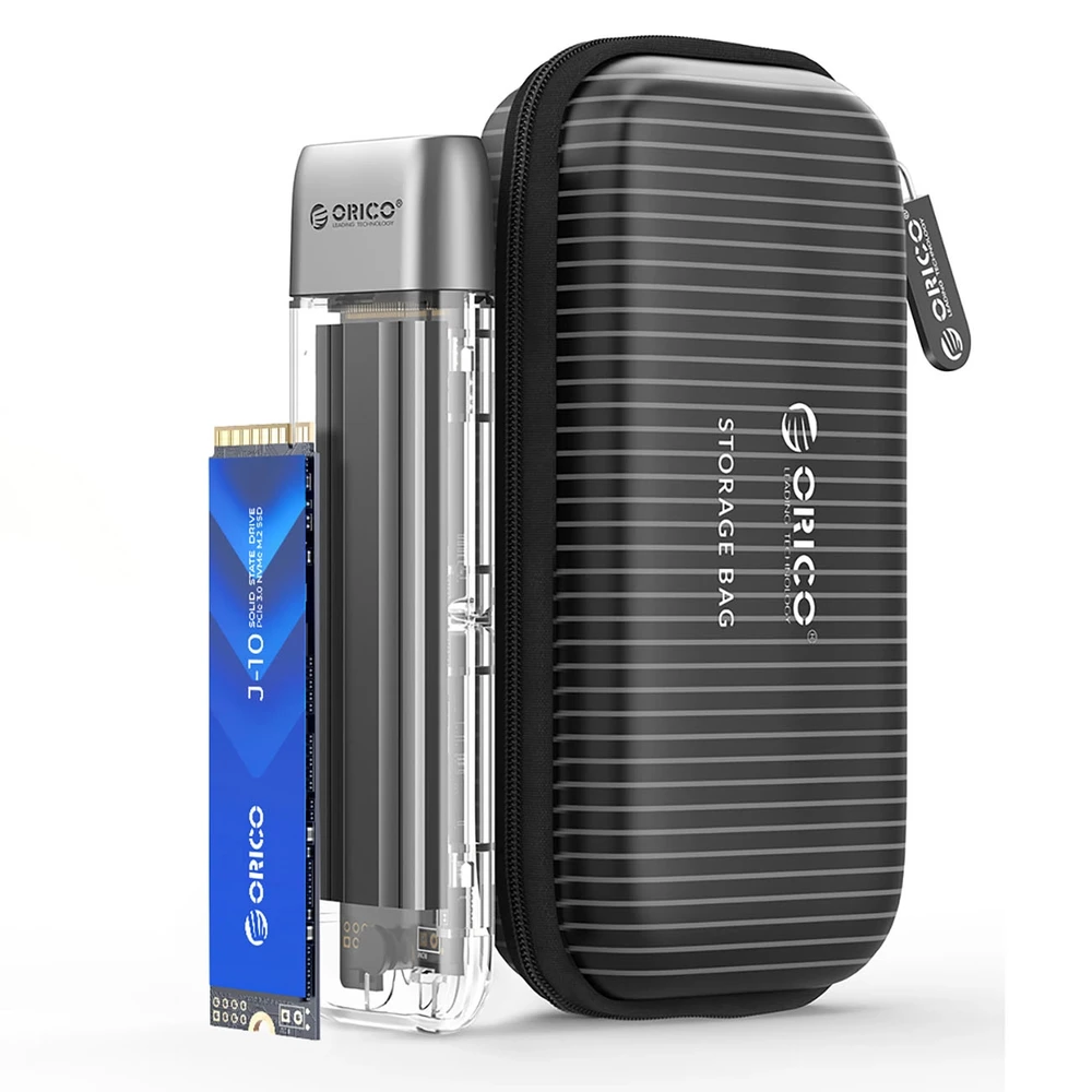 Disko dėžutė Orico TXM2-C3 M.2 NVME USB-C 3.2 10Gb/s – pilkos spalvos