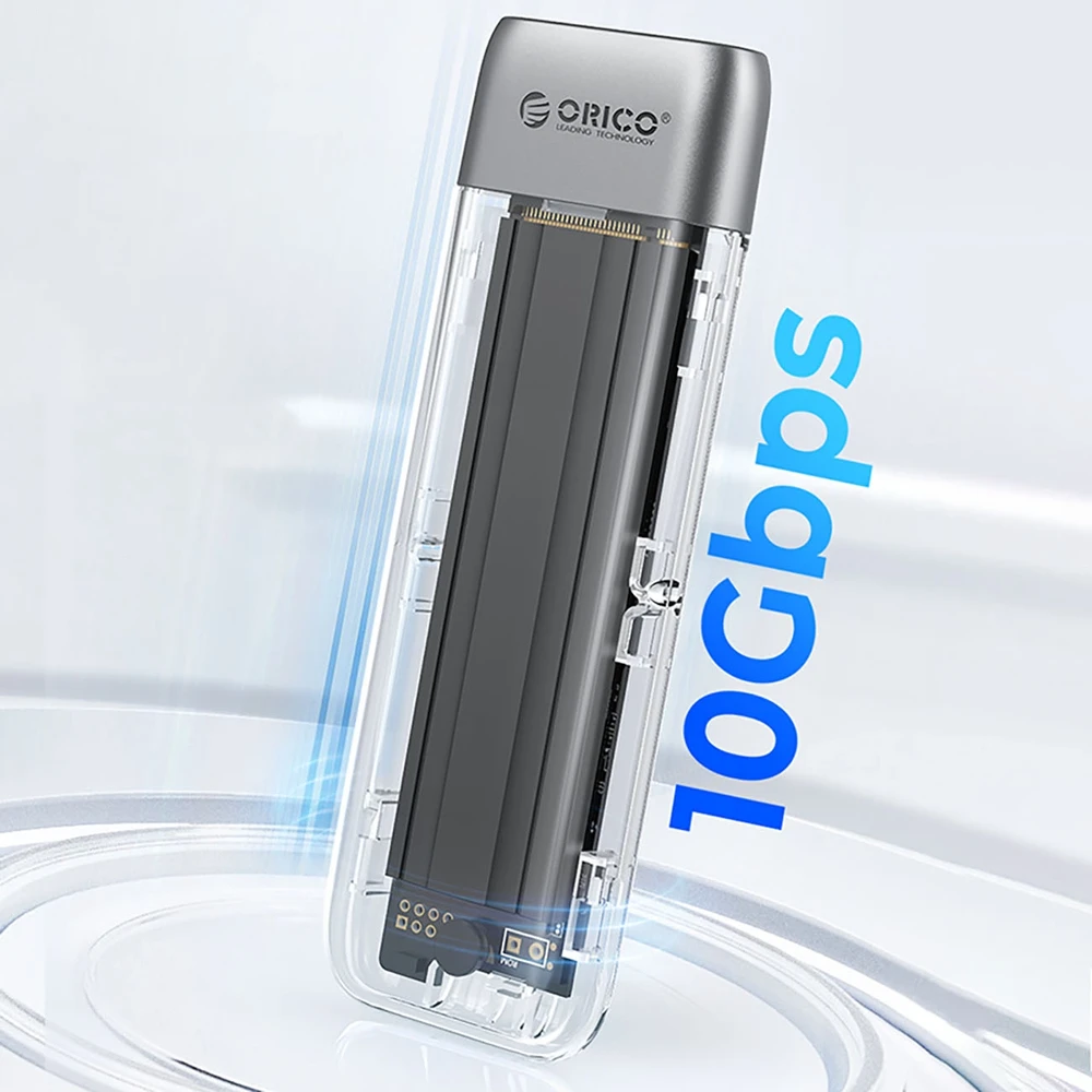 Disko dėžutė Orico TXM2-C3 M.2 NVME USB-C 3.2 10Gb/s – pilkos spalvos