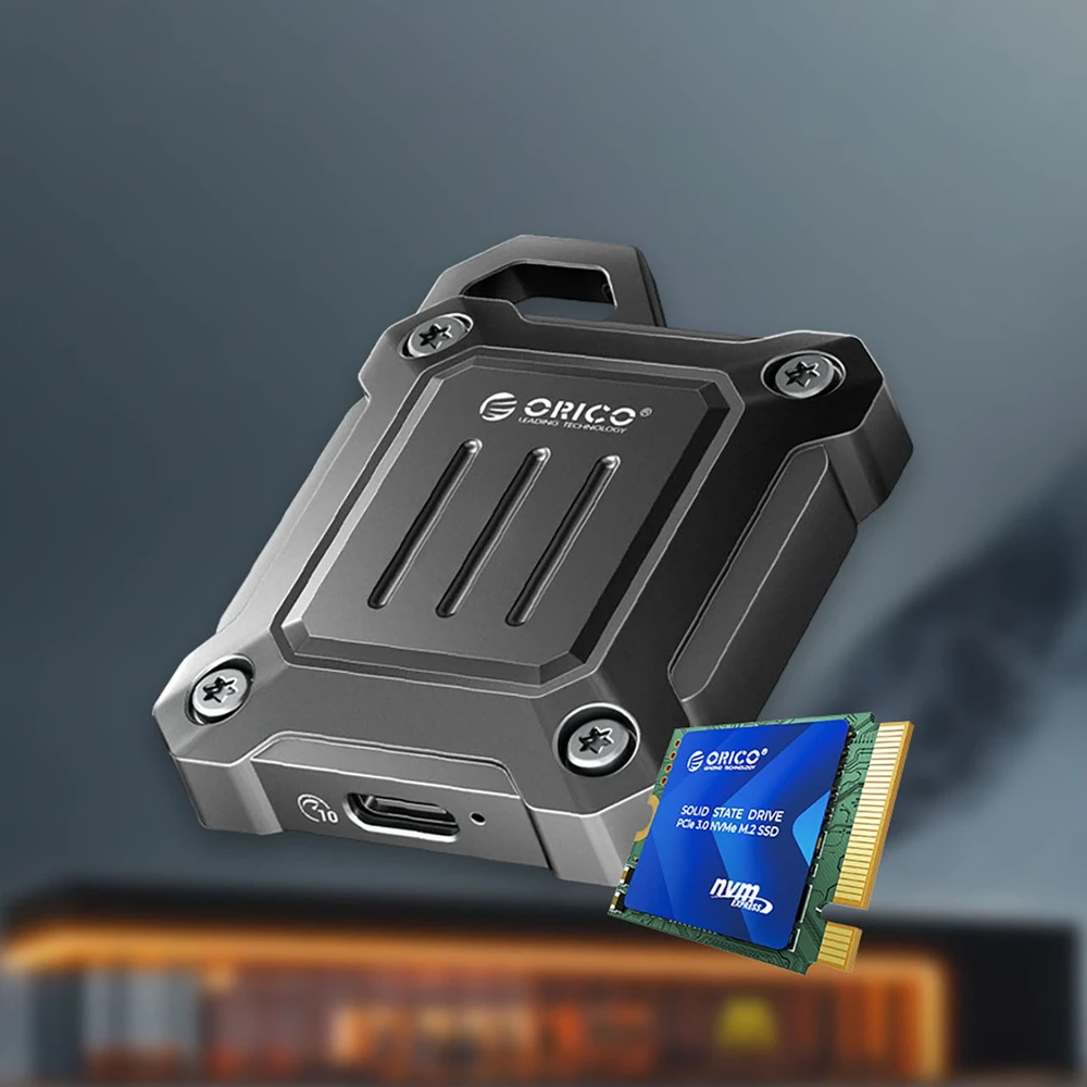 Orico XAM2 M.2 2230 USB-C 3.2 Tactical Reinforced Disk Bay – juodos spalvos